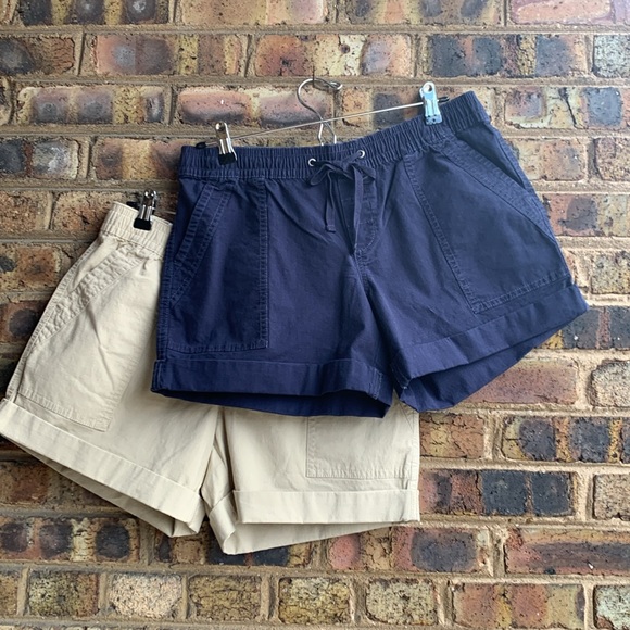 New Natural Reflections cuffed shorts,size M - Picture 1 of 9